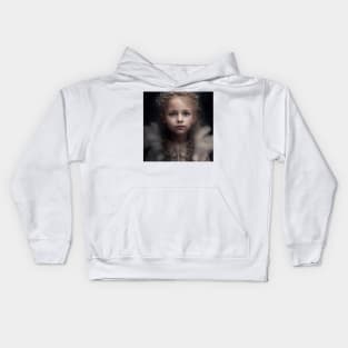 Young Girl in An Elaborate Garment Kids Hoodie